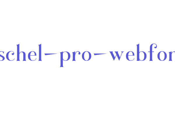 marschel-pro-webfont Font