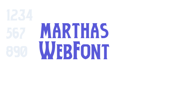 marthas WebFont font free