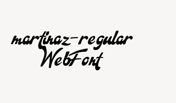 martinaz-regular WebFont Font