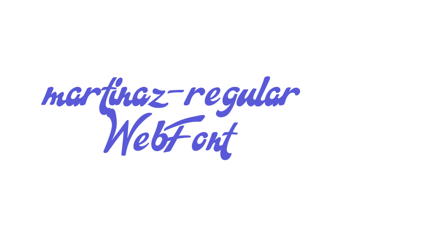 martinaz-regular WebFont Font