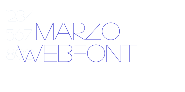 marzo WebFont font free