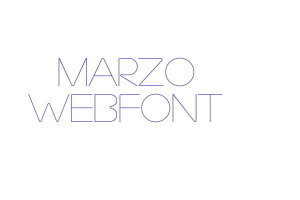 marzo WebFont Font