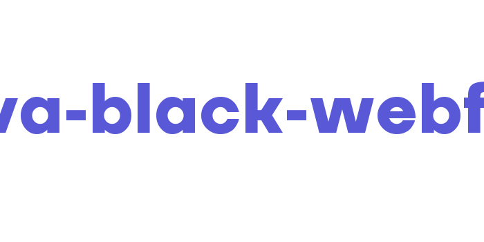 masiva-black-webfont Font