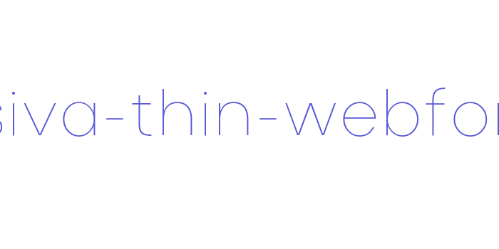 masiva-thin-webfont Font Download