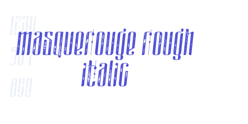 masquerouge rough italic-font-download
