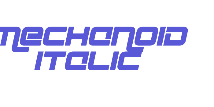 mechanoid Italic Font Download