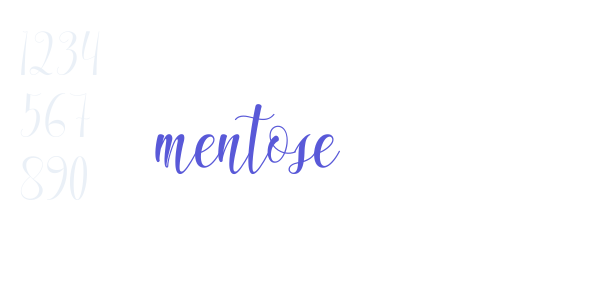 mentose font free