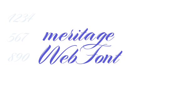 meritage WebFont font free