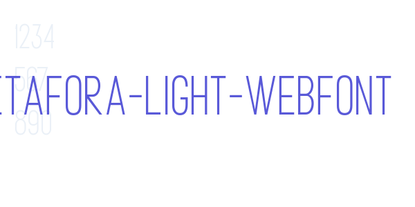 metafora-light-webfont font