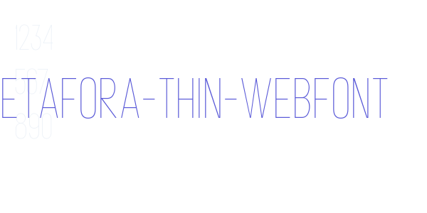 metafora-thin-webfont font free