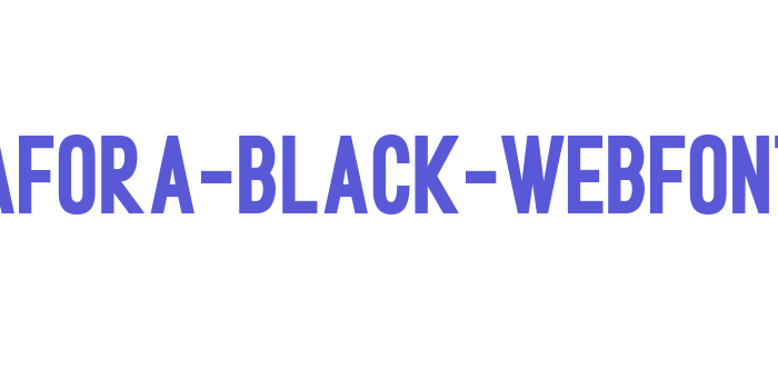 metafora-black-webfont Font