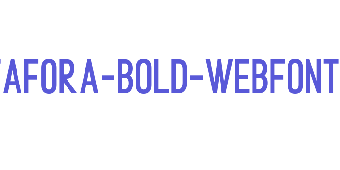 metafora-bold-webfont Font