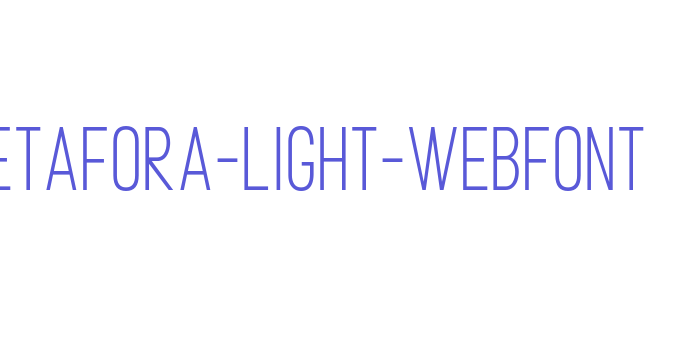 metafora-light-webfont Font Download