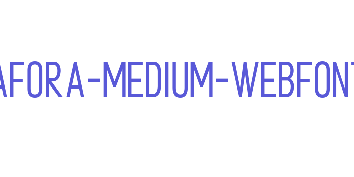 metafora-medium-webfont Font