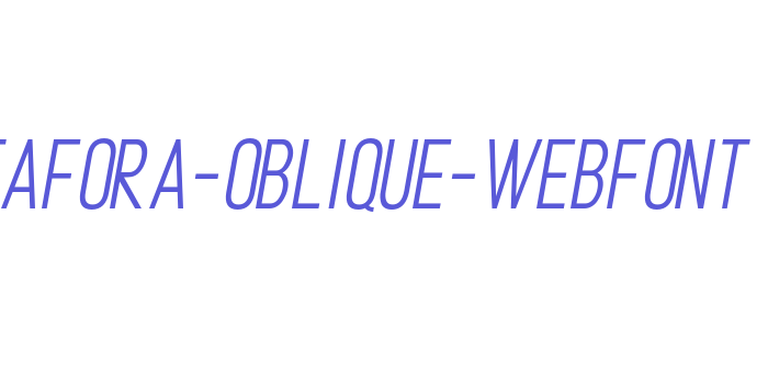 metafora-oblique-webfont Font Download