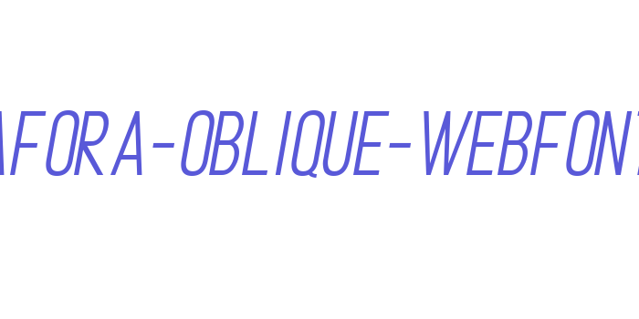 metafora-oblique-webfont Font