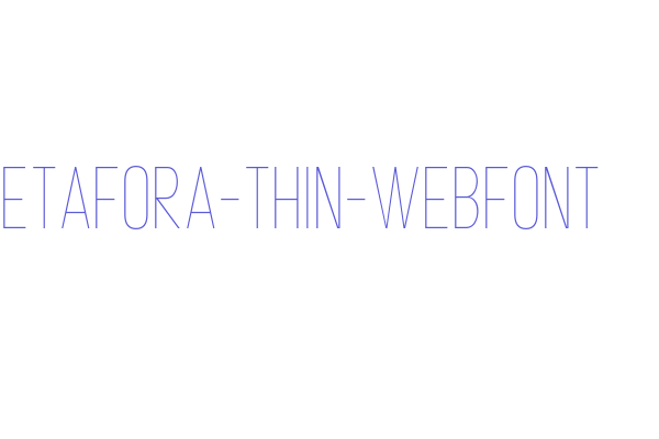 metafora-thin-webfont Font