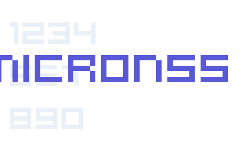 microN55 Font Download