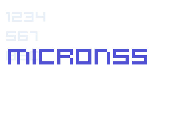 microN55 Font Download