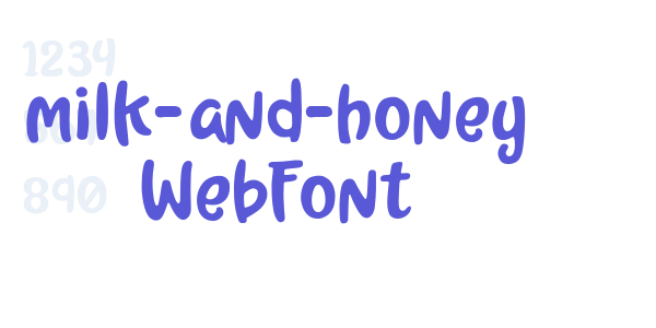 milk-and-honey WebFont font