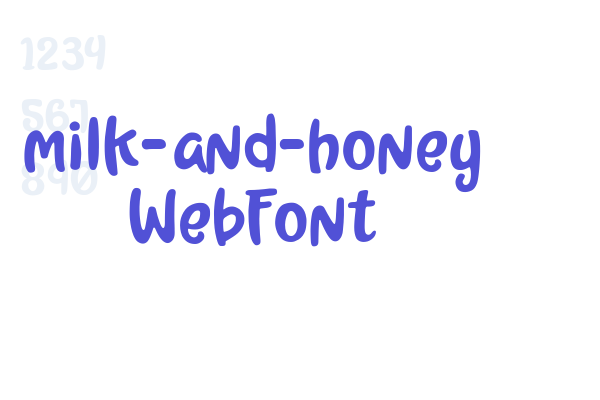 milk-and-honey WebFont Font Download