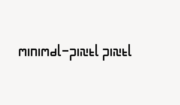 minimal-pixel pixel Font