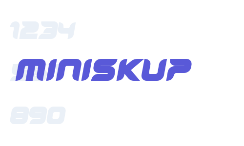 miniskup Font Download