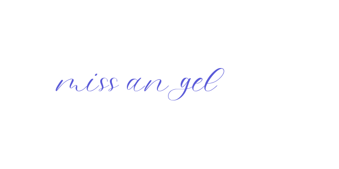 miss angel Font Download