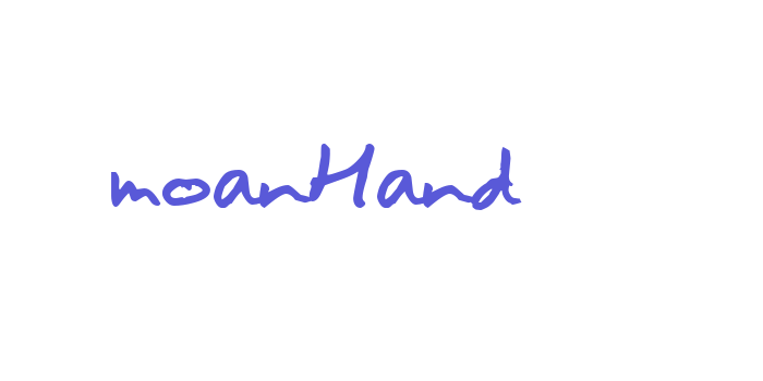 moanHand Font Download