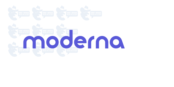 moderna font