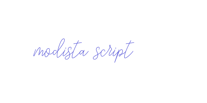 modista script Font Download