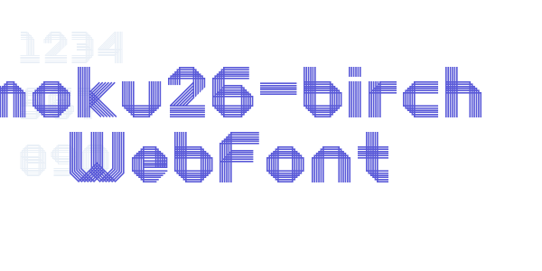 moku26-birch WebFont font