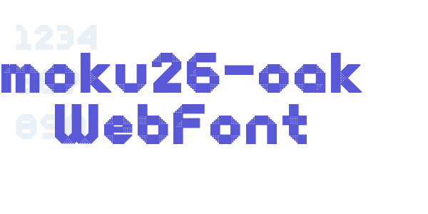 moku26-oak WebFont font