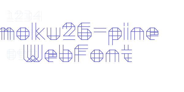 moku26-pine WebFont font free