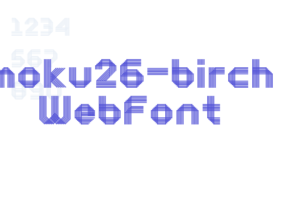 moku26-birch WebFont Font Download