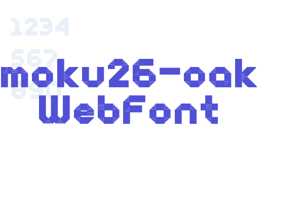 moku26-oak WebFont Font Download