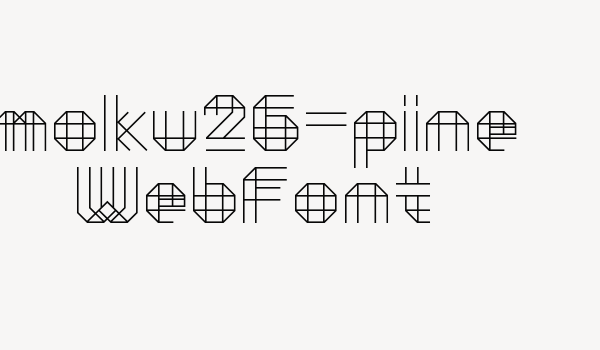 moku26-pine WebFont Font