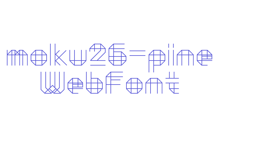 moku26-pine WebFont Font Download