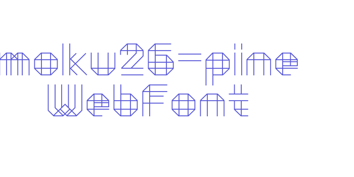 moku26-pine WebFont Font Download