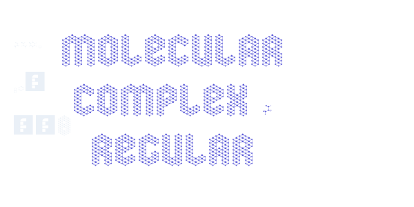 molecular complex 1 Regular font free