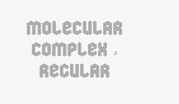 molecular complex 1 Regular Font