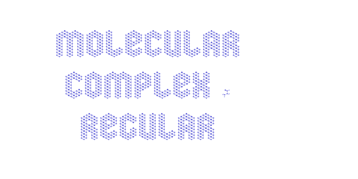 molecular complex 1 Regular Font Download