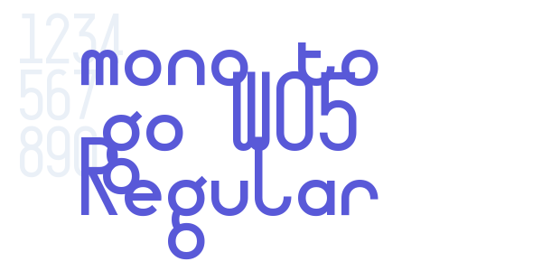 mono to go W05 Regular font