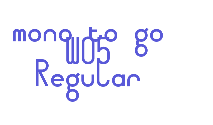 mono to go W05 Regular Font