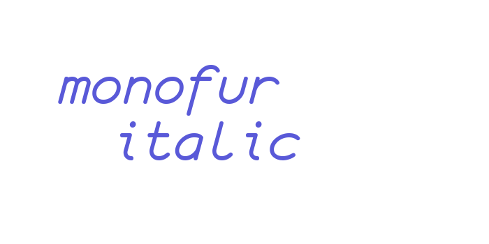 monofur   italic Font Download