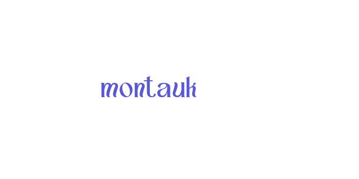 montauk Font Download