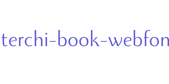 monterchi-book-webfont Font