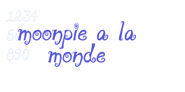 moonpie a la monde font