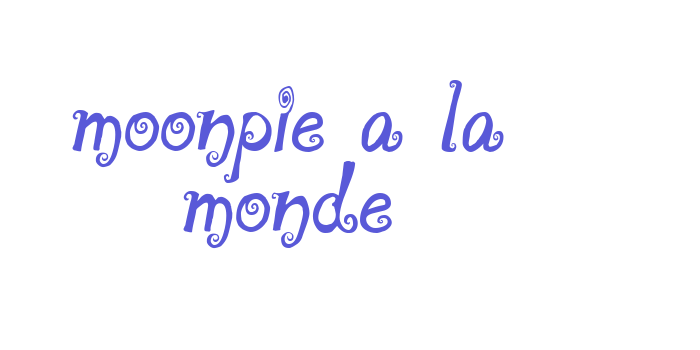 moonpie a la monde Font Download