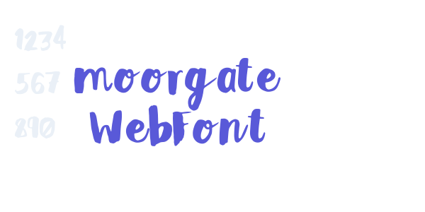 moorgate WebFont font free